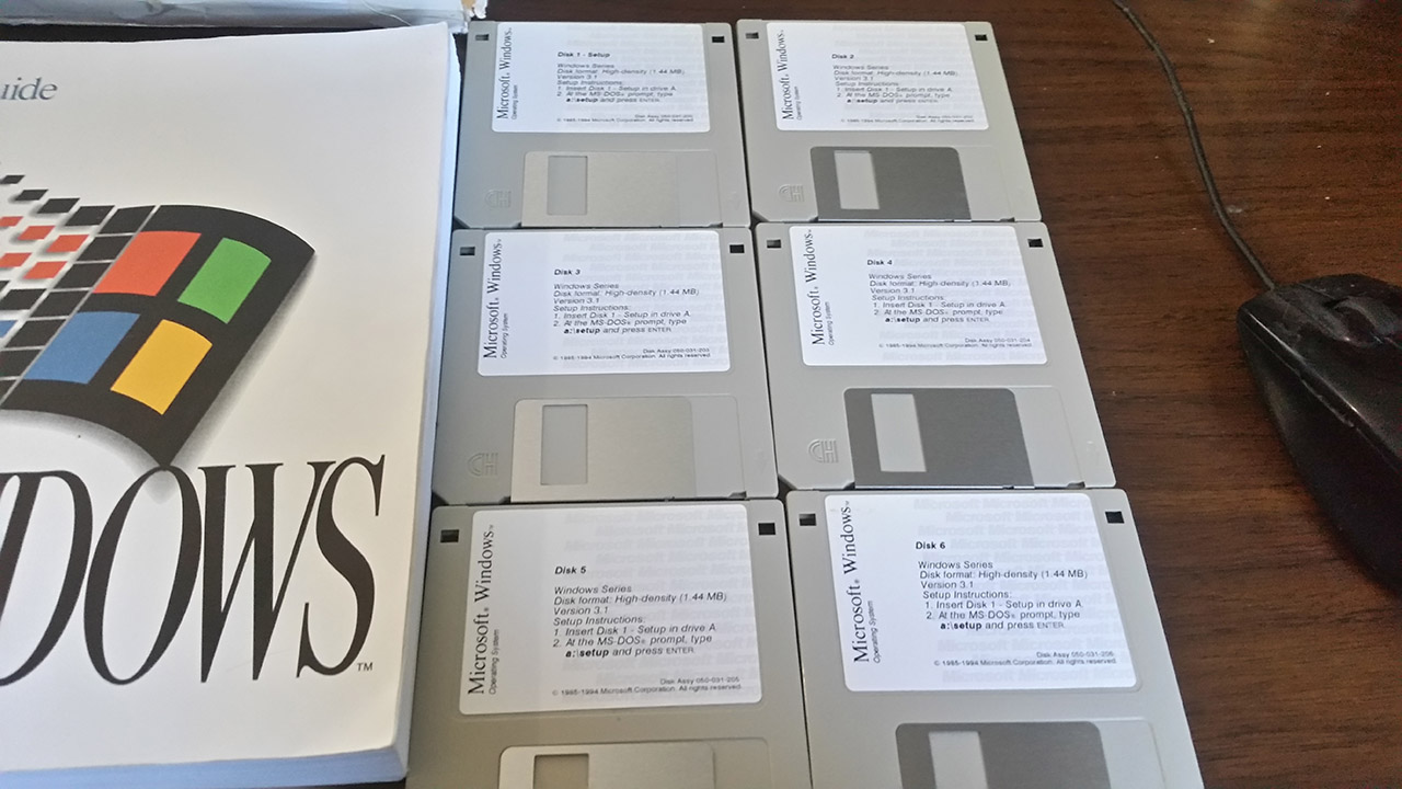 windows 3.1 setup floppy disks